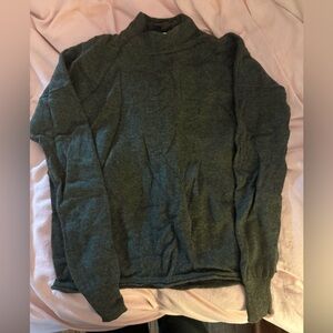 Madewell Forest Green Mockneck Sweater